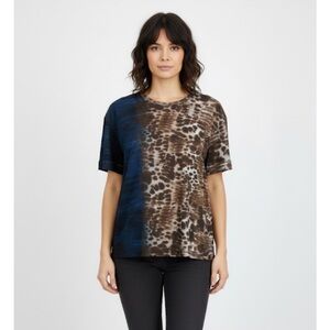 WESTBOUND Leopard Ombré Print Top, Women’s LP, Blue Brown